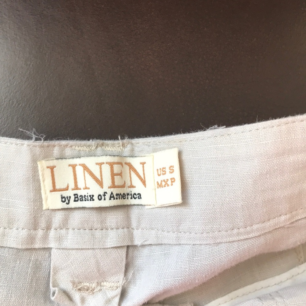 -Tan linen shorts, cuffed NWOT soft luxurious - Picture 2 of 5